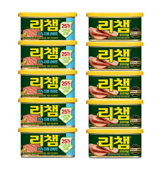 무료배송-리챔 골라담기 200g 10개(5+5) 오리지날/라이트/핫치폴레